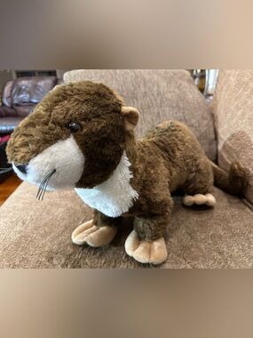 Fiesta Vernon River Otter Stuffed Animal-brown, super soft and realistic!